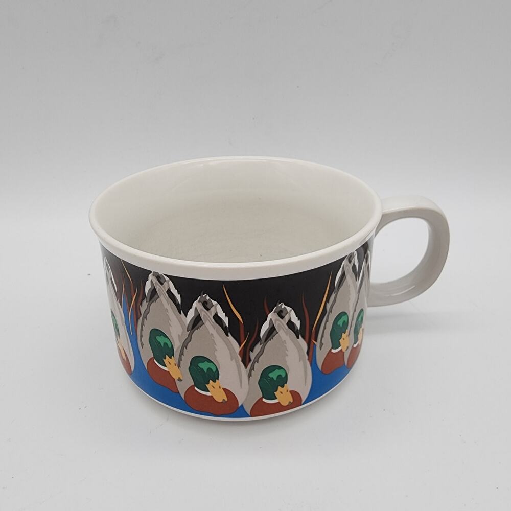 Vintage Tom Taylor Sitting Duck Coffee Mug Ceramic Soup Bowl MCM Otagari Japan
